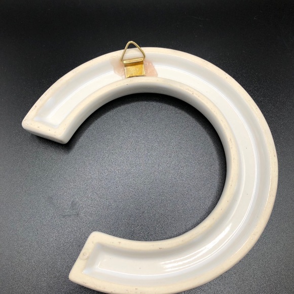 Letter C Ceramic Wall Hanger Decor (NIB) - Picture 4 of 4